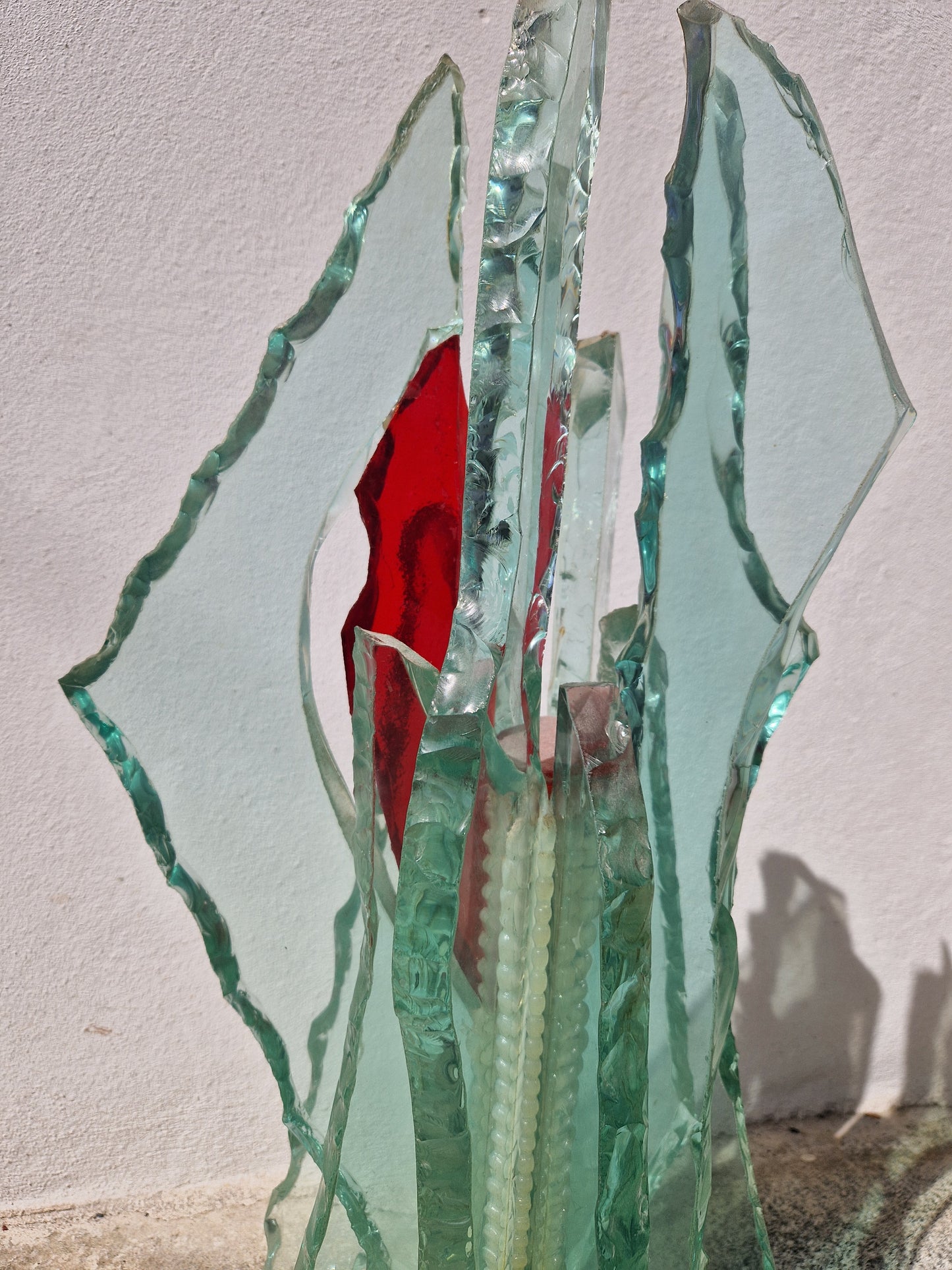 Grande sculpture en verre