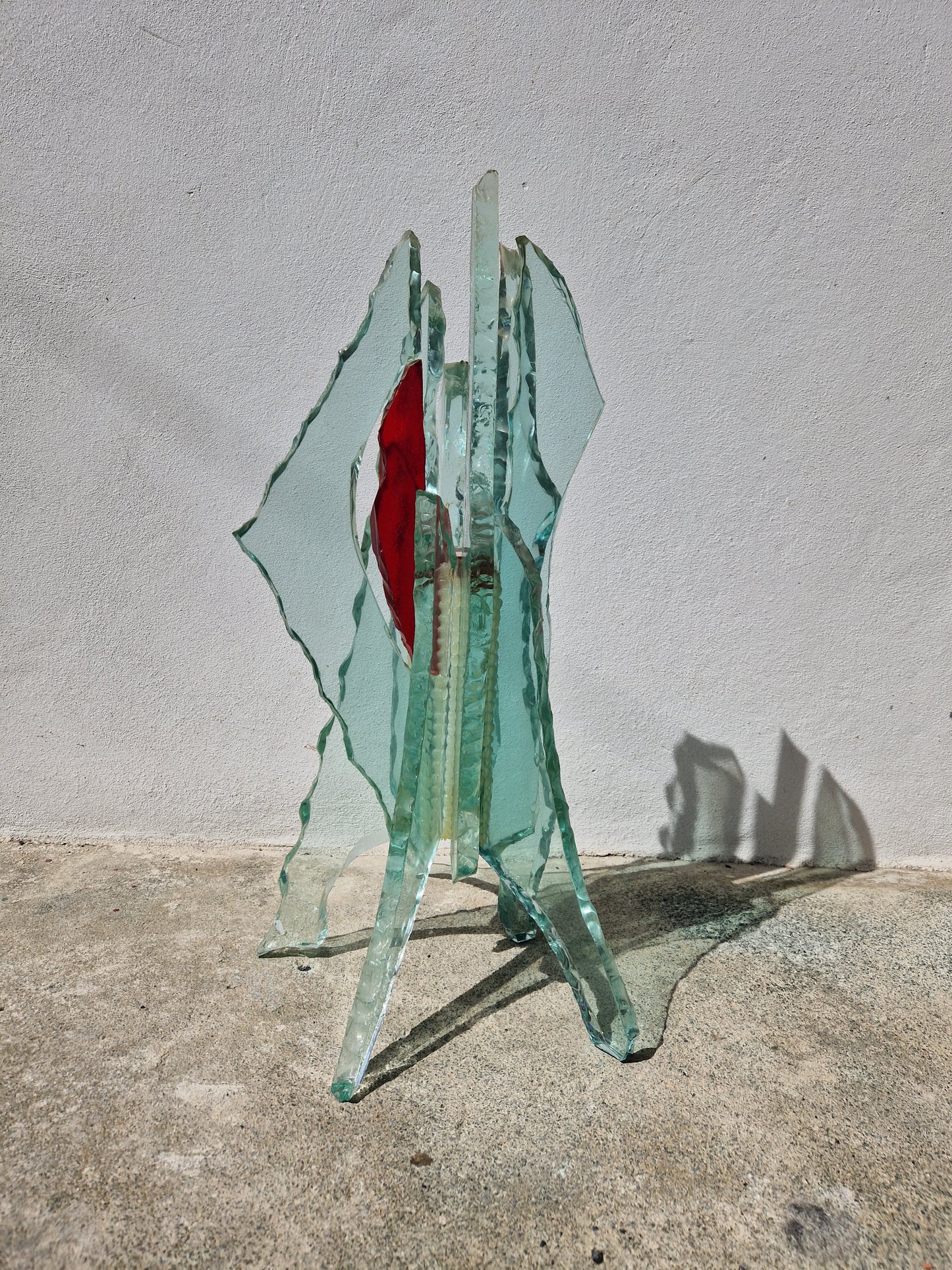 Grande sculpture en verre